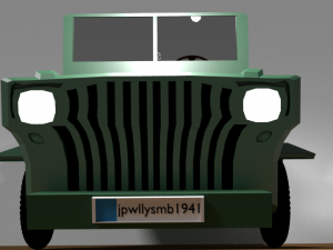american willys mb 1941 jeep Modello 3D