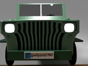 american willys mb 1941 jeep 3D Model