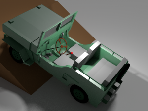 american willys mb 1941 jeep Modello 3D