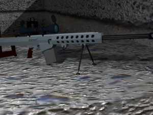 barrett m82 sniper rifle Modello 3D