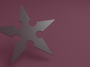 ninja star-shuriken Modelo 3D