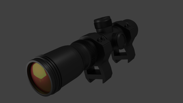x20 scope 3D 모델 .c4d .max .obj .3ds .fbx .stl .blend 
