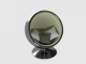 modern sphere chair 3D Model