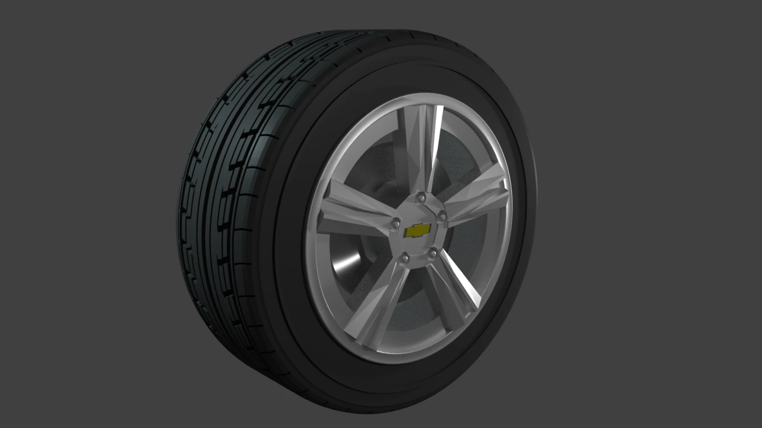 chevrolet camaro wheel 3D Model .c4d .max .obj .3ds .fbx .stl .blend 