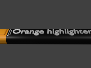 orange highligter 3Dモデル