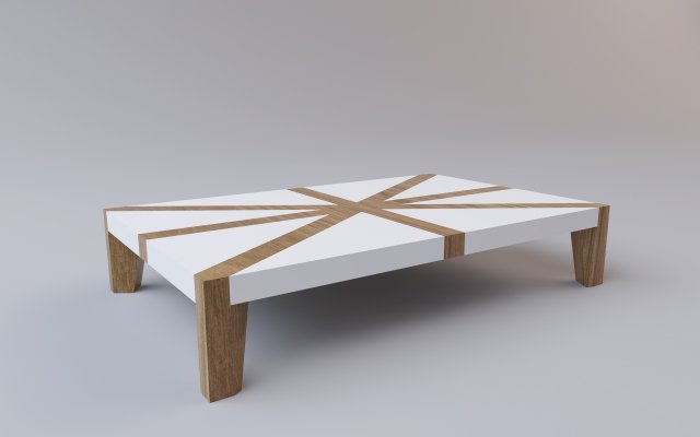 coffee table 3D Model .c4d .max .obj .3ds .fbx .stl .blend 