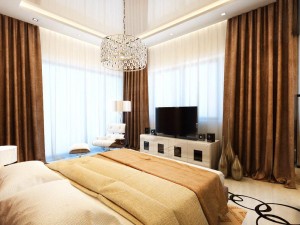 bedroom room with bathroom 3D Model