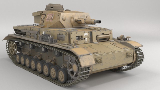 Panzerkampfwagen iv ausf e Modello 3D .c4d .max .obj .3ds .fbx .stl .blend 