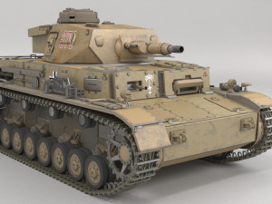 Panzerkampfwagen iv ausf e 3D मॉडल