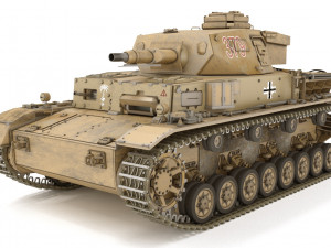 Panzerkampfwagen iv ausf e Modello 3D
