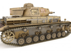 Panzerkampfwagen iv ausf e Modello 3D