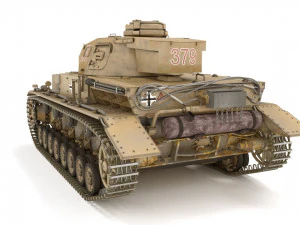 Panzerkampfwagen iv ausf e 3D Model