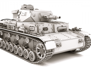 Panzerkampfwagen iv ausf e Modello 3D