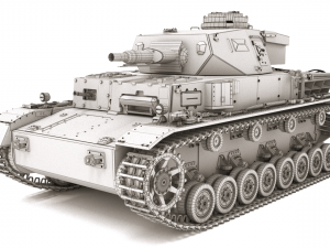 Panzerkampfwagen iv ausf e Modello 3D