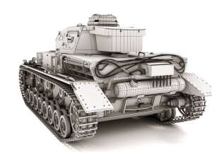 Panzerkampfwagen iv ausf e Modello 3D