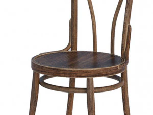 Krzesło wiedeńskie bukowe Model 3D