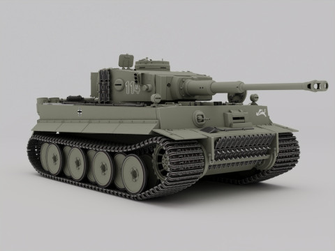 Panzerkampfwagen VI AusfH Tiger 3D Модель