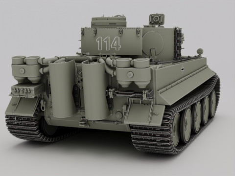 Panzerkampfwagen VI AusfH Tiger 3D Модель