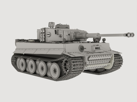 Panzerkampfwagen VI AusfH Tiger 3D Модель
