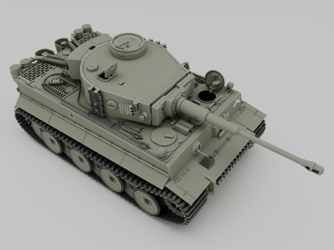Panzerkampfwagen VI AusfH Tiger 3D Модель