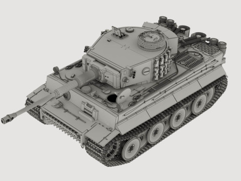 Panzerkampfwagen VI AusfH Tiger 3D Модель
