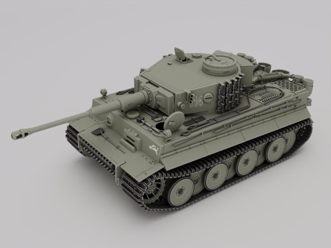 Panzerkampfwagen VI AusfH Tiger 3D Модель