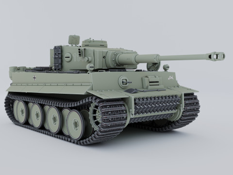 Panzerkampfwagen VI AusfH Tiger 3D Модель