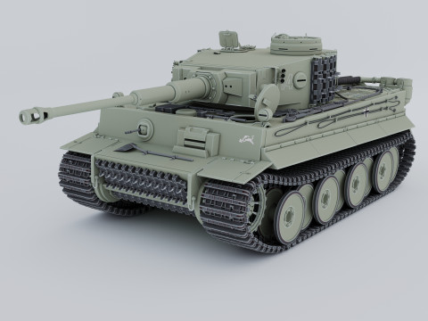 Panzerkampfwagen VI AusfH Tiger 3D 모델