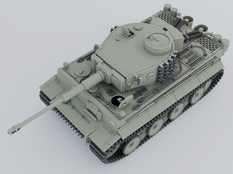 Panzerkampfwagen VI AusfH Tiger 3D 모델