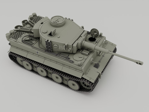 Panzerkampfwagen VI AusfH Tiger 3D 모델