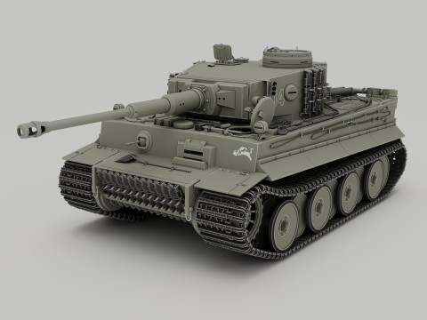 Panzerkampfwagen VI AusfH Tiger 3D 모델