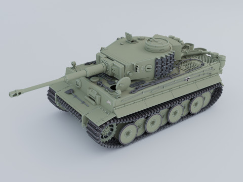 Panzerkampfwagen VI AusfH Tiger 3D 모델