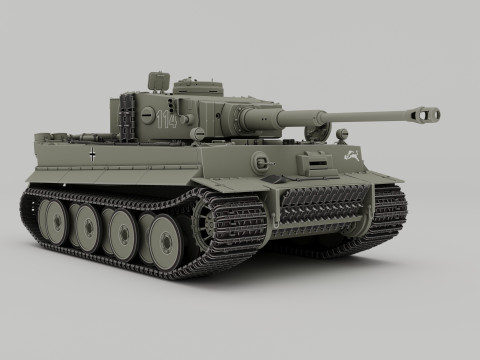 Panzerkampfwagen VI AusfH Tiger 3D 모델