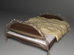 bed of metal 3D 模型