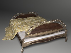 bed of metal 3D 模型