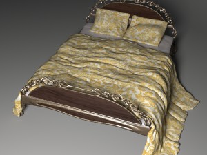 bed of metal 3D 模型