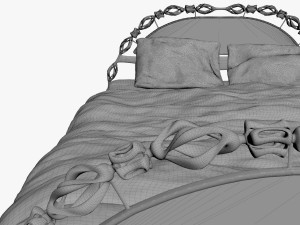 bed of metal 3D 模型