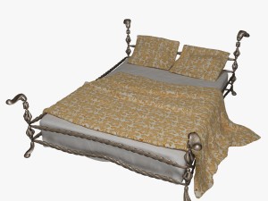 bed of metal1 3D 모델
