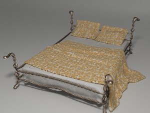 bed of metal1 3D Model