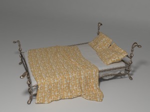 bed of metal1 3D Model