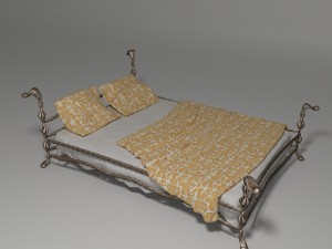 bed of metal1 3D Model