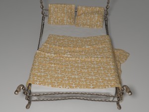 bed of metal1 3D Model
