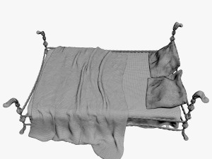 bed of metal1 3D Model
