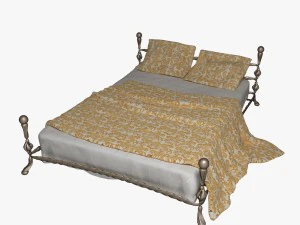 bed van metaal2 3D Model