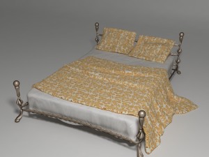 bed of metal2 Model 3D