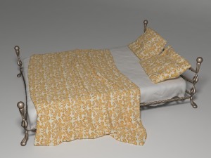 bed of metal2 Model 3D