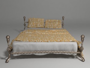 bed of metal2 Model 3D