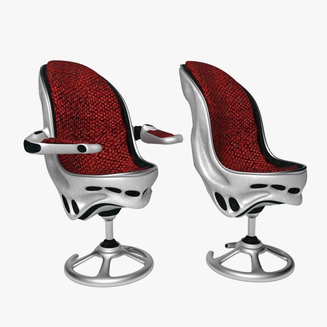 chair in the space style 3D Модель .c4d .max .obj .3ds .fbx .stl .blend 