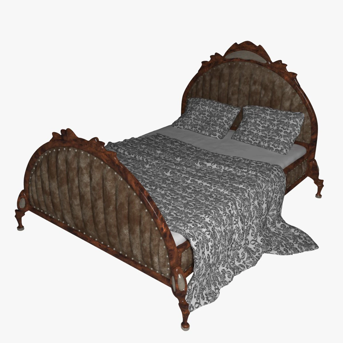 bed3 3D Model .c4d .max .obj .3ds .fbx .stl .blend 