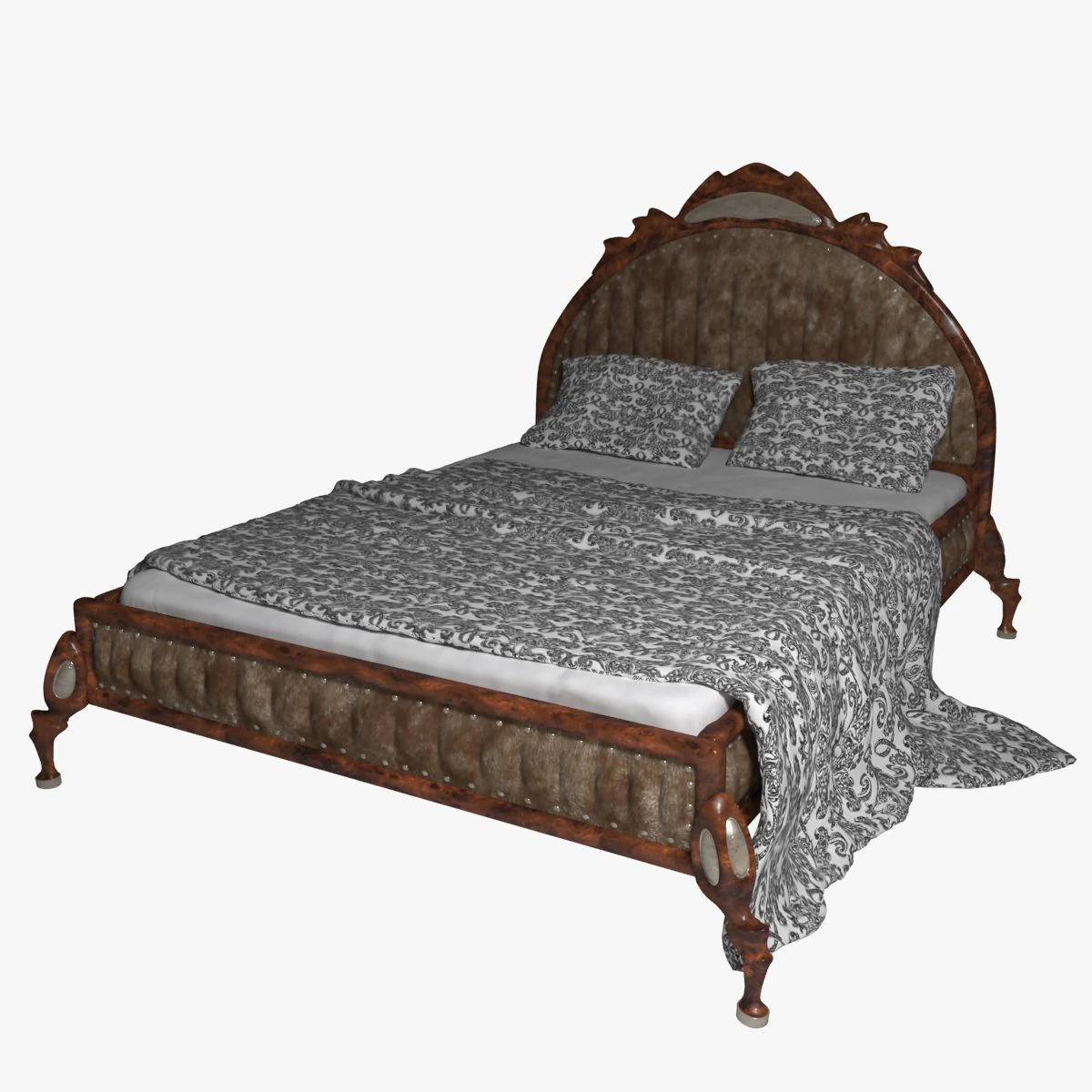 ł&oacute;żko4 Model 3D .c4d .max .obj .3ds .fbx .stl .blend 